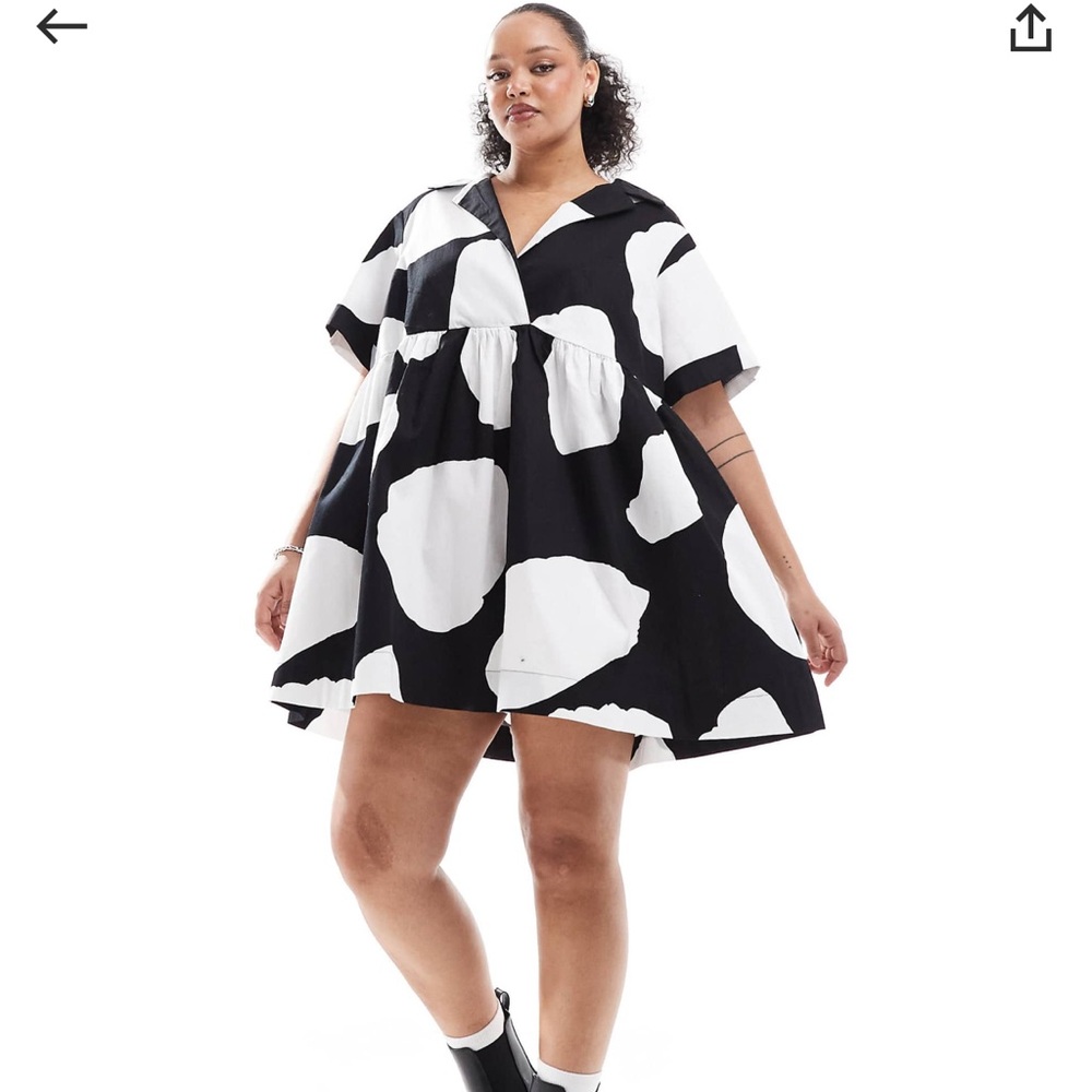 SZ 18 ASOS Curve Monochrome Mini Dre
